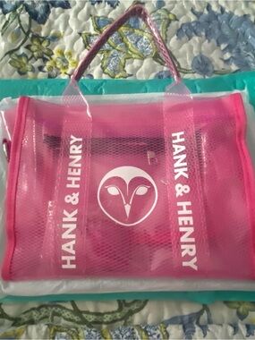 Hank & Henry Pink Clear Tote Bag
